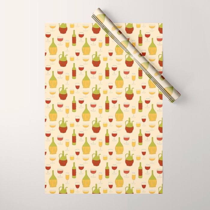 Italian Vino Wrapping Paper Gallery Image 1