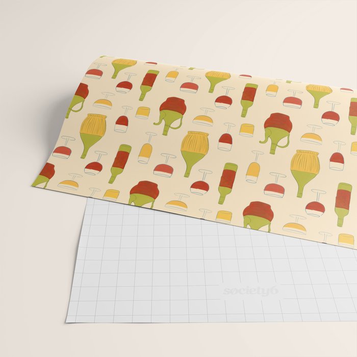 Italian Vino Wrapping Paper Gallery Image 2