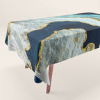Aerial Ocean Abstract Tablecloth Gallery Image 1