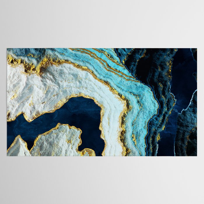 Aerial Ocean Abstract Tablecloth Gallery Image 2