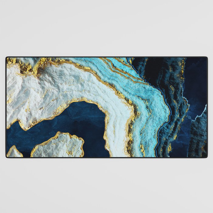 Aerial Ocean Abstract Desk Mat Gallery Image 3