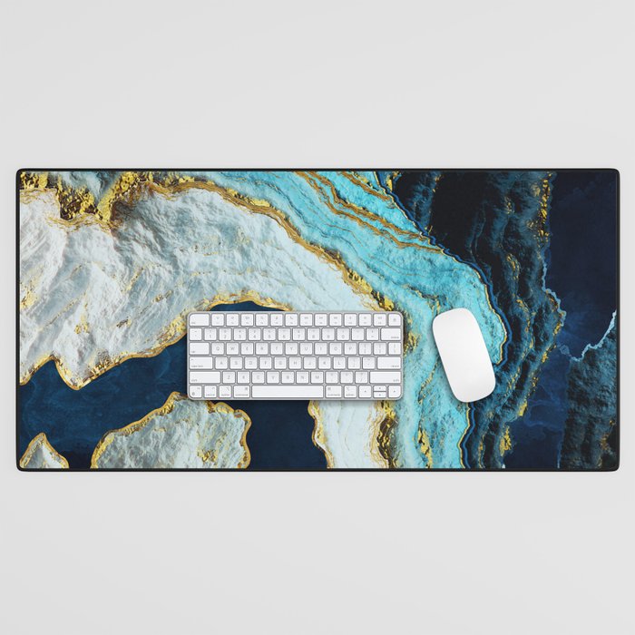 Aerial Ocean Abstract Desk Mat Gallery Image 1