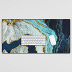 Aerial Ocean Abstract Desk Mat Gallery Image 1