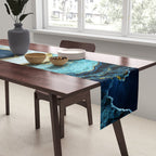 Aerial Ocean Abstract Table Runner Gallery Image 2
