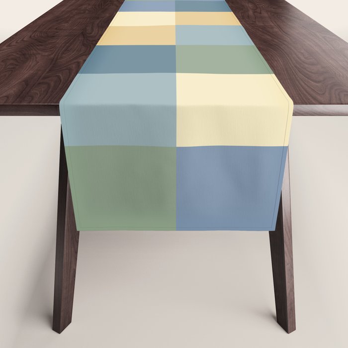 Bold Natural Checks Pattern - Large VIII Table Runner Gallery Image 1