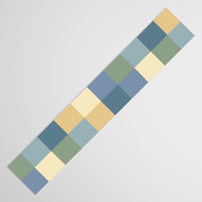 Bold Natural Checks Pattern - Large VIII Table Runner Gallery Image 3