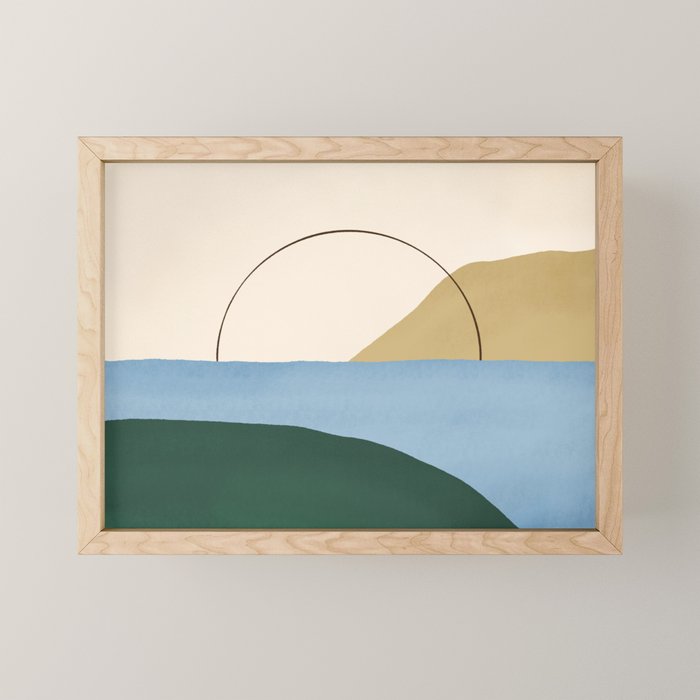 Coastal Landscape 1 Mini Art Print Gallery Image 1