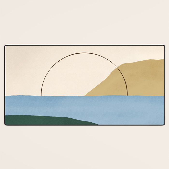 Coastal Landscape 1 Desk Mat Gallery Image 3