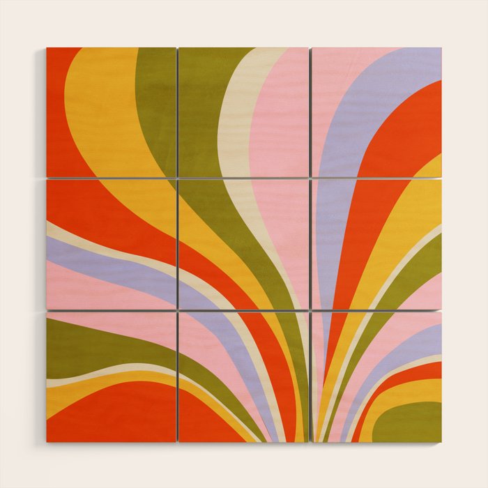 Candy Paint: Sunrise | Mid Century Retro Edition Wood Wall Art Gallery Image 1