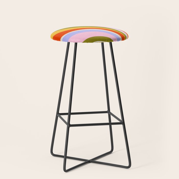 Candy Paint: Sunrise | Mid Century Retro Edition Stool Gallery Image 1