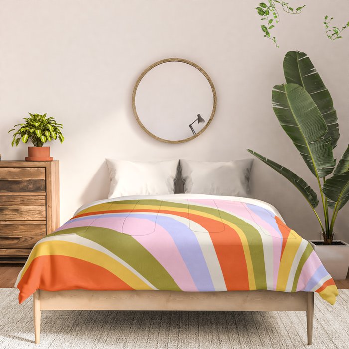 Candy Paint: Sunrise | Mid Century Retro Edition Comforter Gallery Image 3