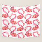 Miami Flamingo - Pink OmbrÃ© Wall Tapestry Gallery Image 4