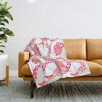 Miami Flamingo - Pink OmbrÃ© Throw Blanket Gallery Image 1