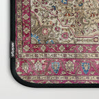 Antique Silk Kashan Persian Rug Print Laptop Sleeve Gallery Image 3