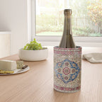 Antique Silk Kashan Persian Rug Print Wine Chiller Gallery Image 4
