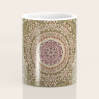 Antique French Art Nouveau Savonnerie Sage Green Blush Carpet Coffee Mug Gallery Image 4