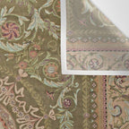 Antique French Art Nouveau Savonnerie Sage Green Blush Carpet Wall Tapestry Gallery Image 3