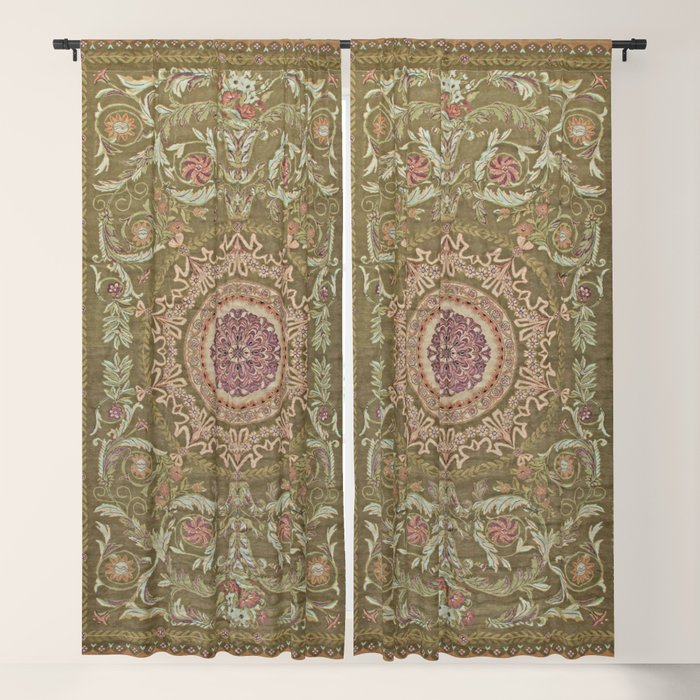 Antique French Art Nouveau Savonnerie Sage Green Blush Carpet Window Curtain Gallery Image 5