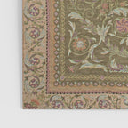 Antique French Art Nouveau Savonnerie Sage Green Blush Carpet Poster Gallery Image 3