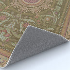 Antique French Art Nouveau Savonnerie Sage Green Blush Carpet Rug Gallery Image 4