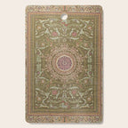 Antique French Art Nouveau Savonnerie Sage Green Blush Carpet Cutting Board Gallery Image 1