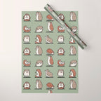 Hedgehog Yoga Wrapping Paper Gallery Image 1
