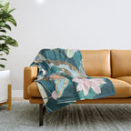 Metallic Koi III Throw Blanket Gallery Image 1