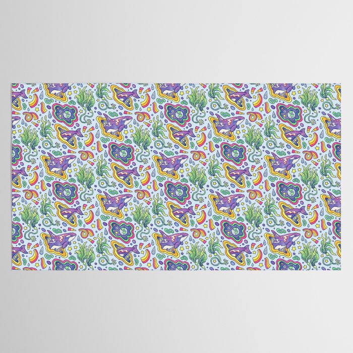 Ocean Portal I: Orca | Whale Space Art Tablecloth Gallery Image 2