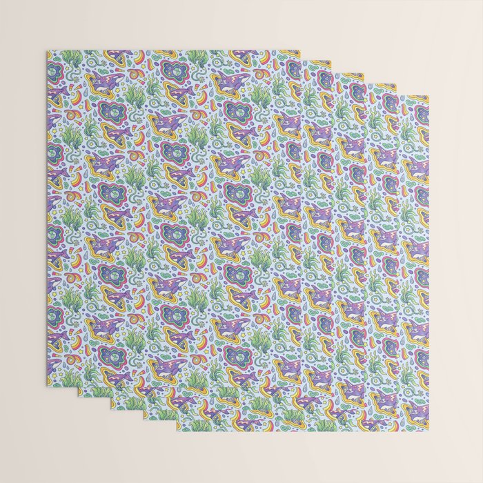 Ocean Portal I: Orca | Whale Space Art Wrapping Paper Gallery Image 3