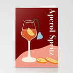 Aperol Spritz Cocktail Stationery Card Gallery Image 2