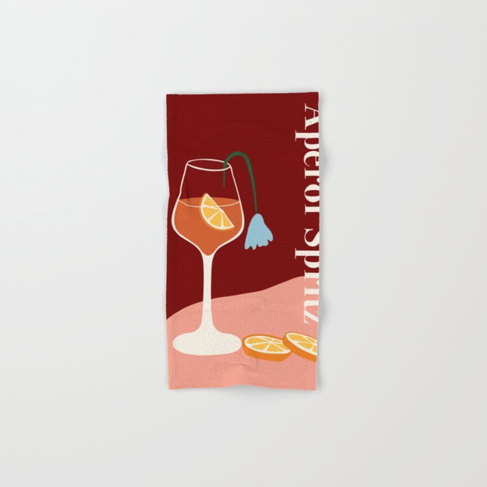 Aperol Spritz Cocktail Bath Towel Gallery Image 1