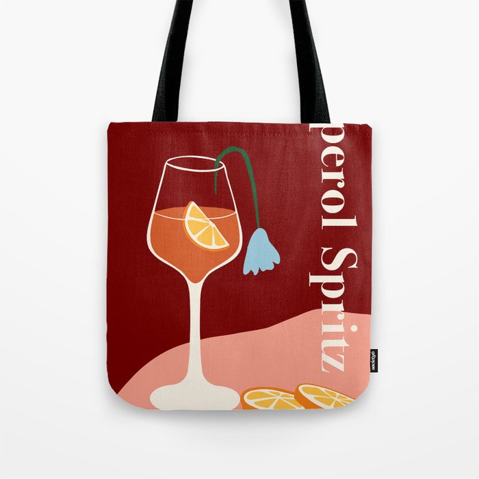 Aperol Spritz Cocktail Tote Bag Gallery Image 1