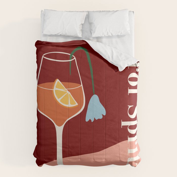 Aperol Spritz Cocktail Comforter Gallery Image 6