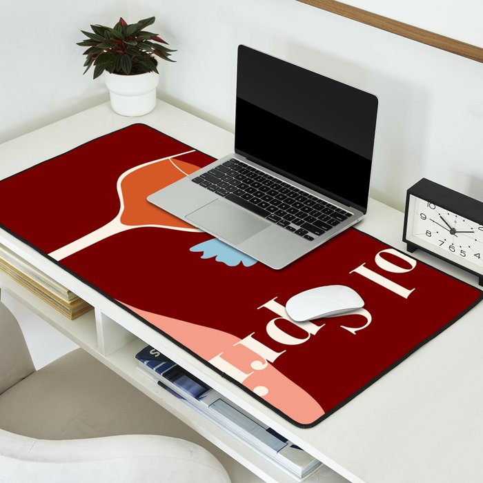 Aperol Spritz Cocktail Desk Mat Gallery Image 2