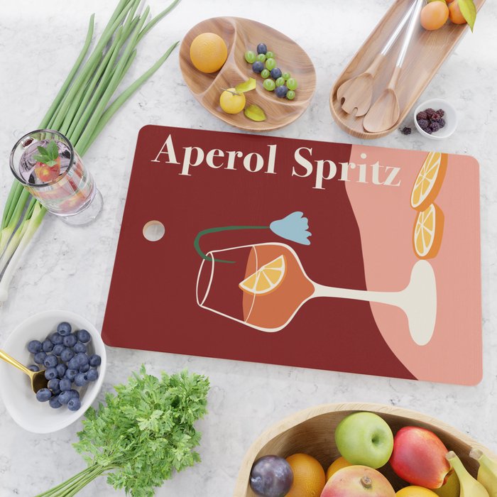 Aperol Spritz Cocktail Cutting Board Gallery Image 2