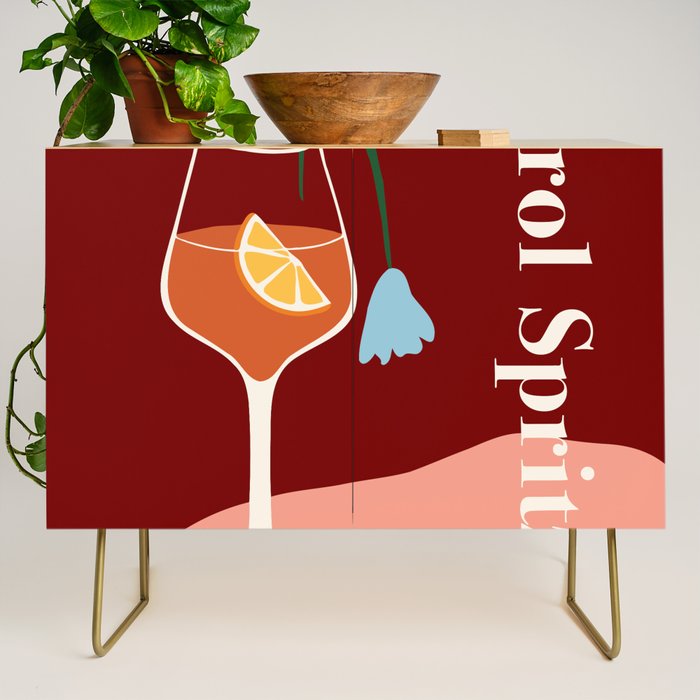Aperol Spritz Cocktail Credenza Gallery Image 1