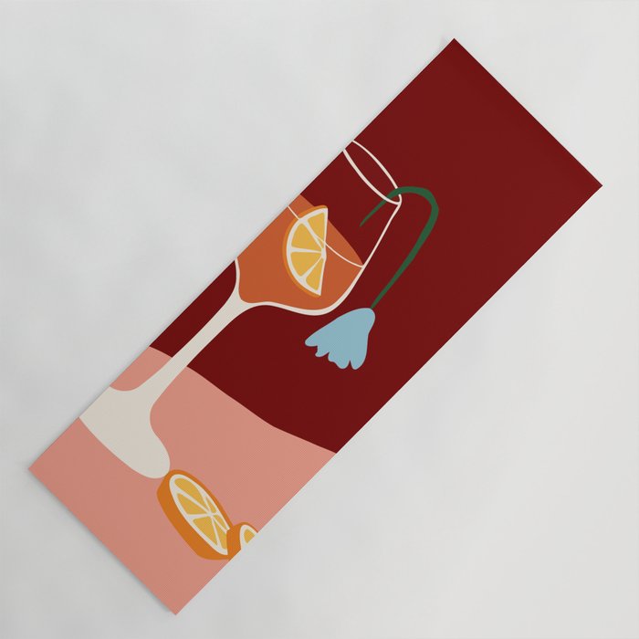 Aperol Spritz Cocktail Yoga Mat Gallery Image 1