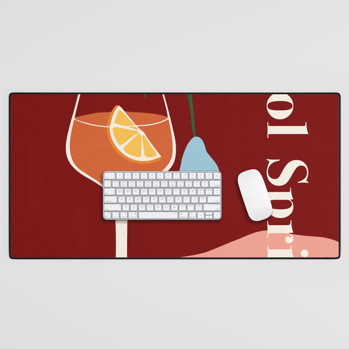 Aperol Spritz Cocktail Desk Mat Gallery Image 1