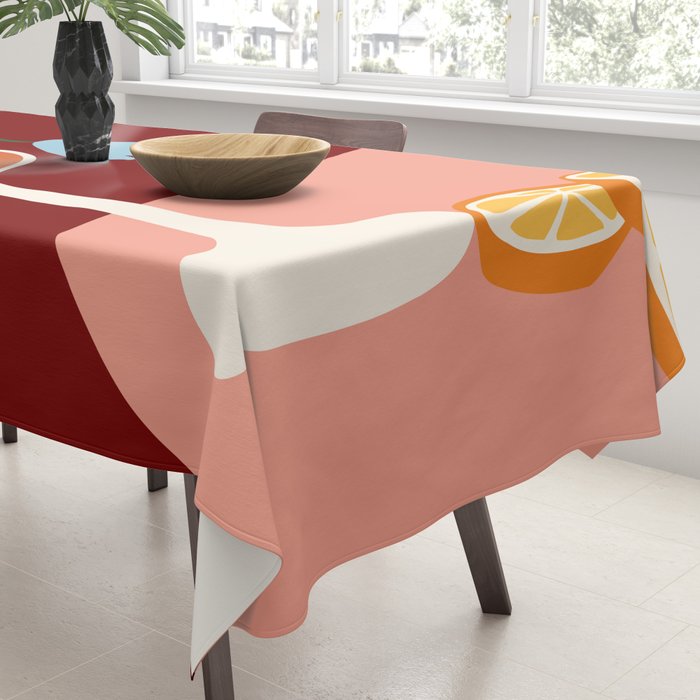 Aperol Spritz Cocktail Tablecloth Gallery Image 3