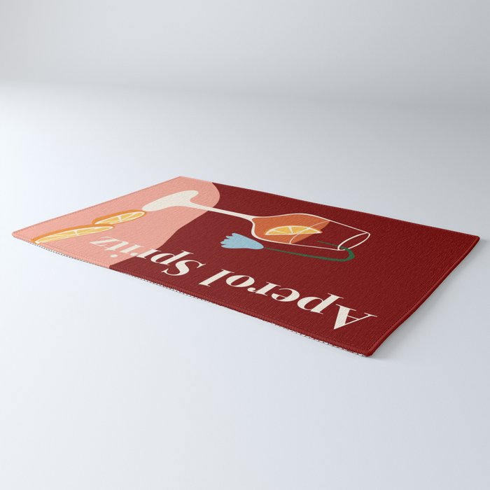 Aperol Spritz Cocktail Rug Gallery Image 3