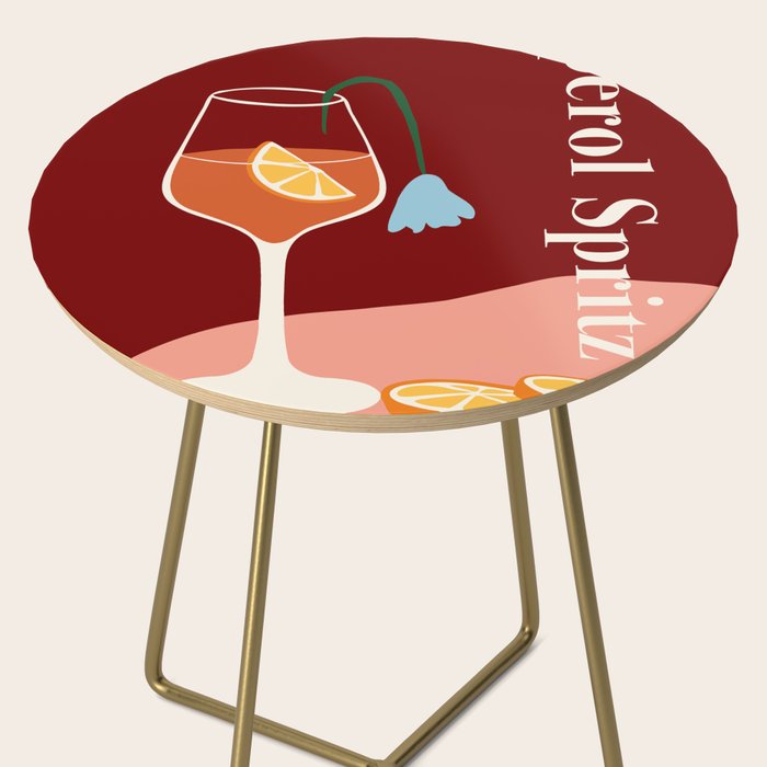 Aperol Spritz Cocktail Side Table Gallery Image 2