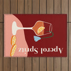 Aperol Spritz Cocktail Outdoor Rug Gallery Image 1