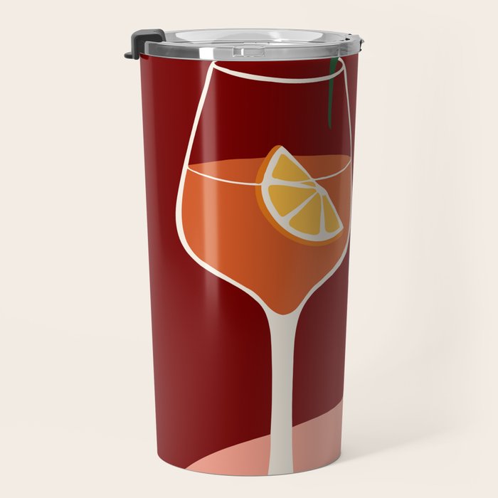 Aperol Spritz Cocktail Travel Mug Gallery Image 3