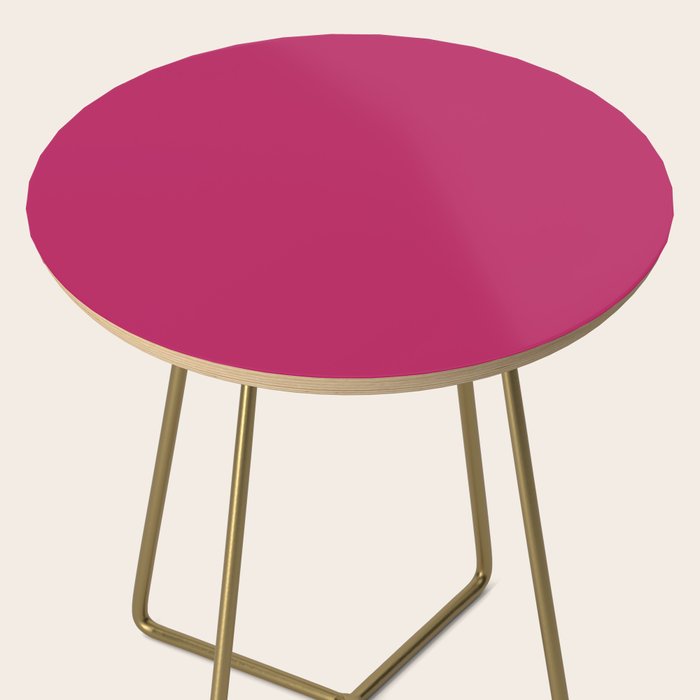 Magenta Pink Solid Color Side Table Gallery Image 2