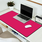 Magenta Pink Solid Color Desk Mat Gallery Image 2