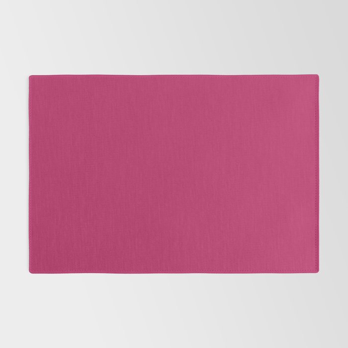 Magenta Pink Solid Color Rug Gallery Image 2