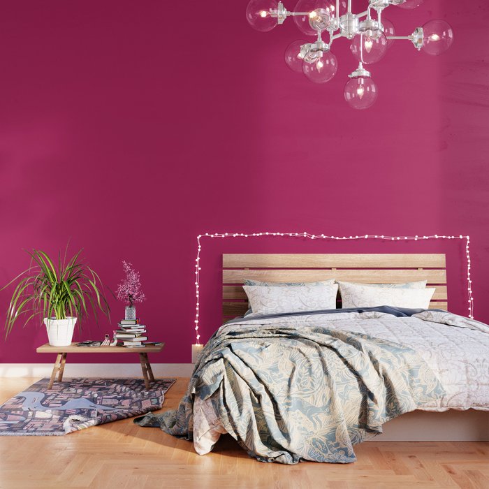 Magenta Pink Solid Color Wallpaper Gallery Image 3