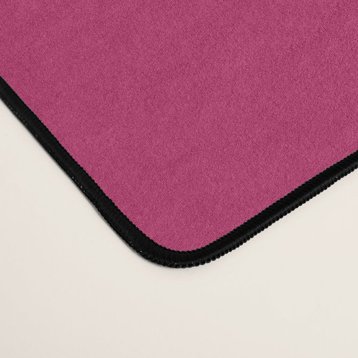 Magenta Pink Solid Color Desk Mat Gallery Image 4