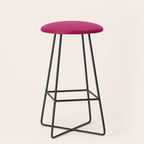 Magenta Pink Solid Color Stool Gallery Image 1