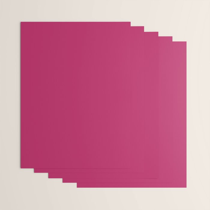 Magenta Pink Solid Color Wrapping Paper Gallery Image 3